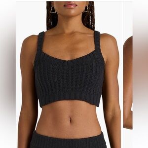 Florence by Mills Chunky Sweater Bralette Crop‎ Tank Top XL NWT